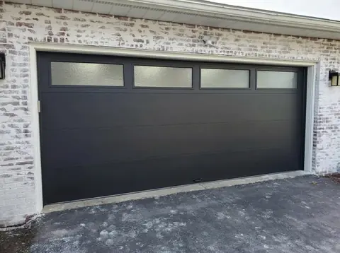 AI-rendered new garage door preview